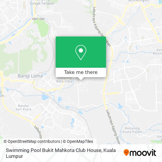 Peta Swimming Pool Bukit Mahkota Club House