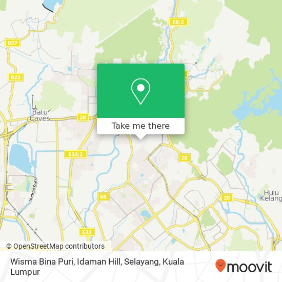 Peta Wisma Bina Puri, Idaman Hill, Selayang