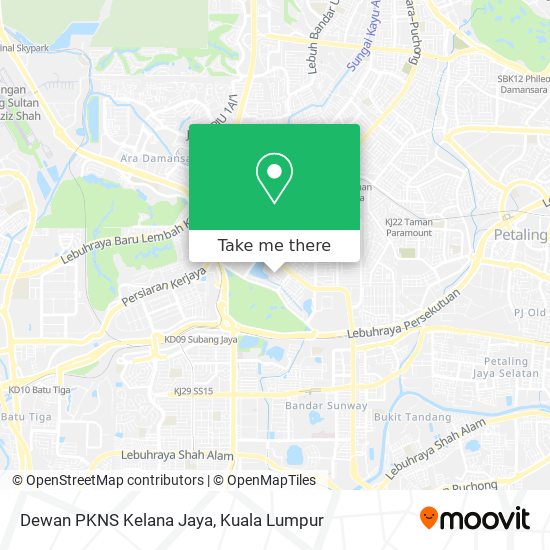 Peta Dewan PKNS Kelana Jaya