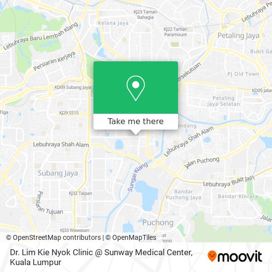 Dr. Lim Kie Nyok Clinic @ Sunway Medical Center map