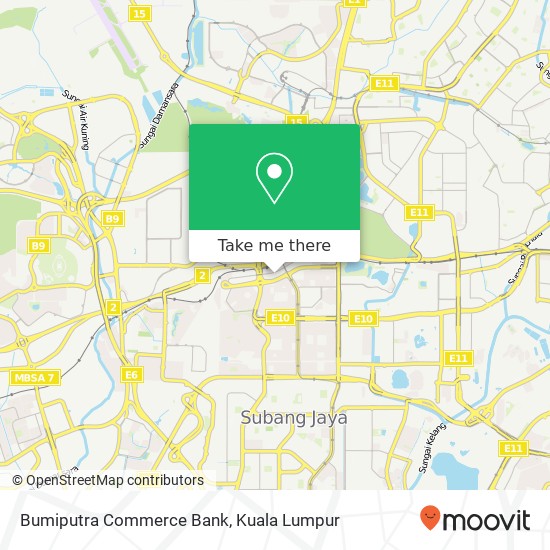 Bumiputra Commerce Bank map