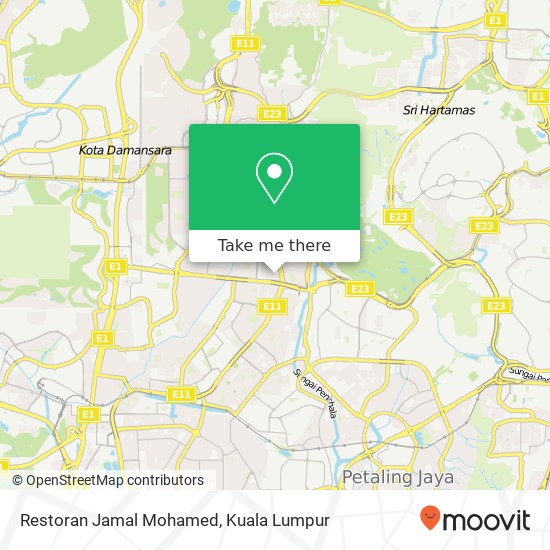 Peta Restoran Jamal Mohamed