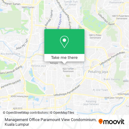 Management Office Paramount View Condominium map