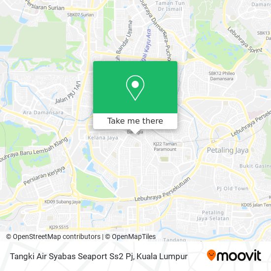Tangki Air Syabas Seaport Ss2 Pj map