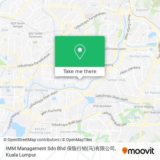 IMM Management Sdn Bhd 保险行销(马)有限公司 map