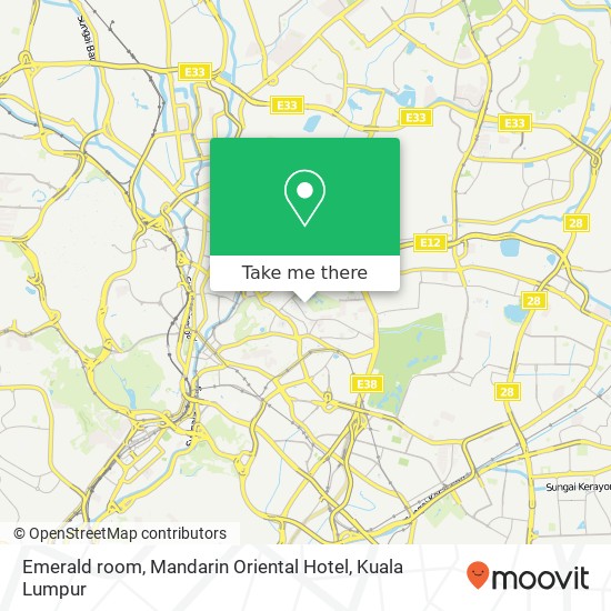 Emerald room, Mandarin Oriental Hotel map