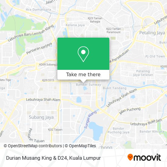Durian Musang King & D24 map
