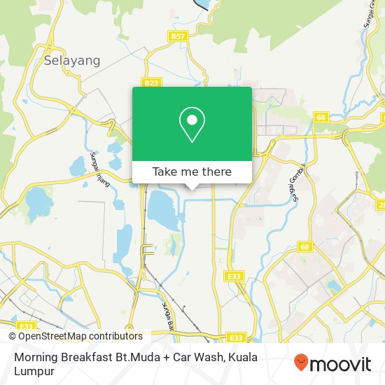 Morning Breakfast Bt.Muda +  Car Wash map
