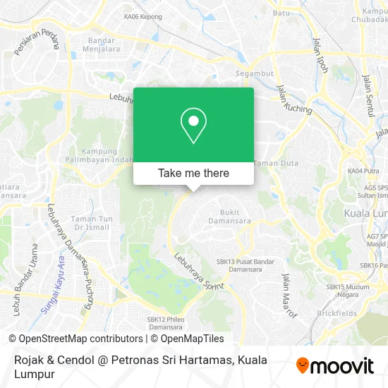 Rojak & Cendol @ Petronas Sri Hartamas map