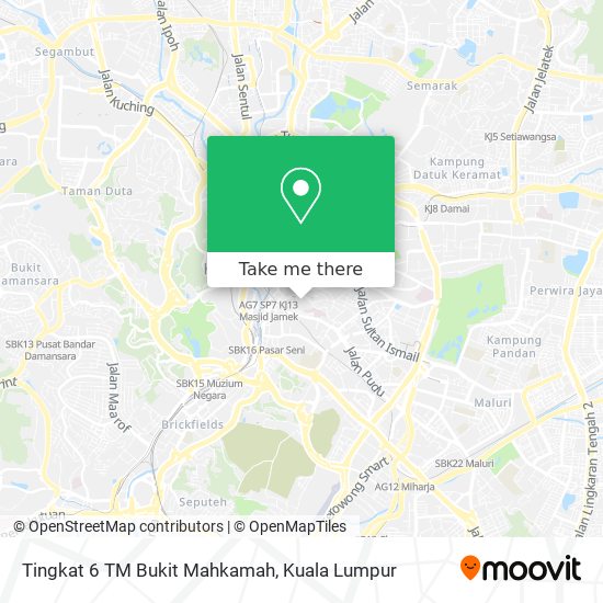 Tingkat 6 TM Bukit Mahkamah map