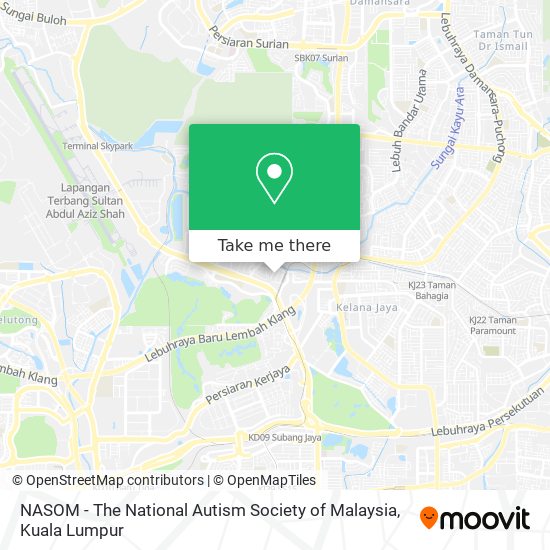 Peta NASOM - The National Autism Society of Malaysia