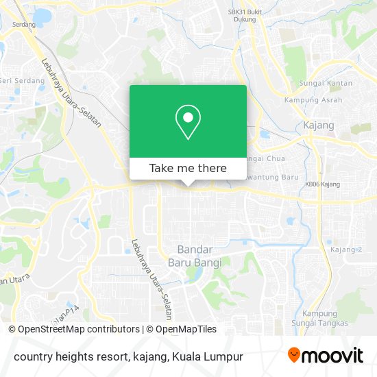 country heights resort, kajang map