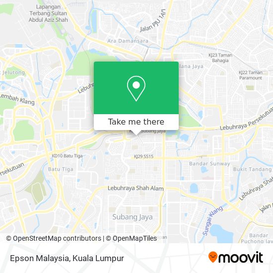 Epson Malaysia map