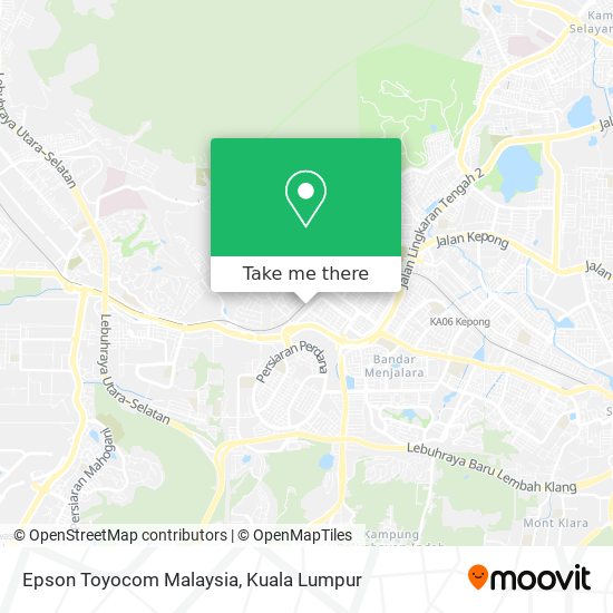 Epson Toyocom Malaysia map