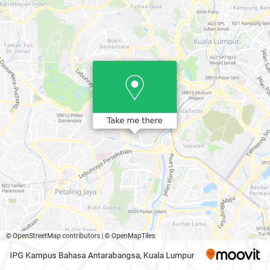 IPG Kampus Bahasa Antarabangsa map