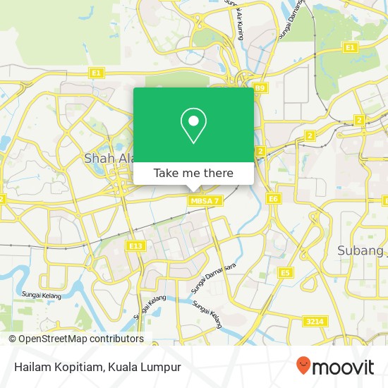 Hailam Kopitiam map