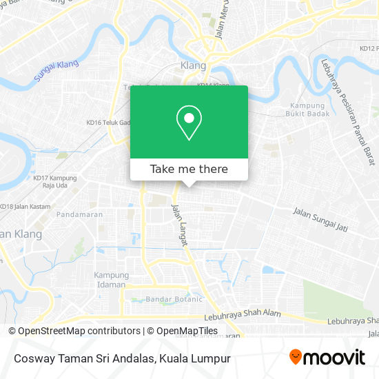 Cosway Taman Sri Andalas map
