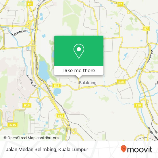 Jalan Medan Belimbing map