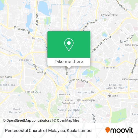 Peta Pentecostal Church of Malaysia