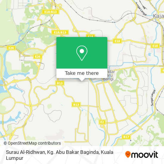 Surau Al-Ridhwan, Kg. Abu Bakar Baginda map