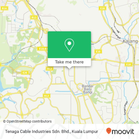 Tenaga Cable Industries Sdn. Bhd. map