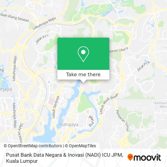 Peta Pusat Bank Data Negara & Inovasi (NADI) ICU JPM