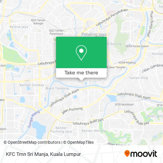 KFC Tmn Sri Manja map