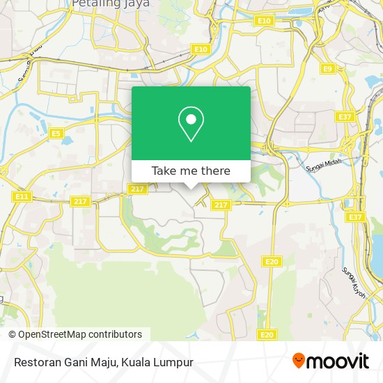 Restoran Gani Maju map