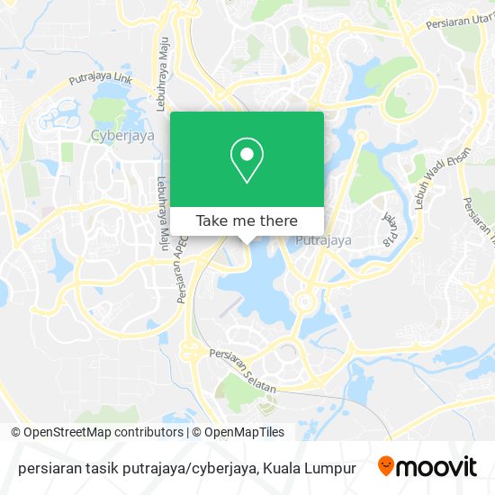 Peta persiaran tasik putrajaya / cyberjaya