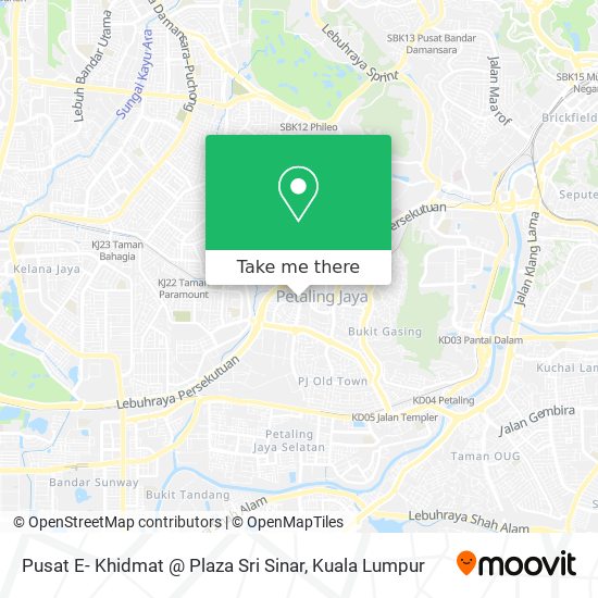 Pusat E- Khidmat @ Plaza Sri Sinar map