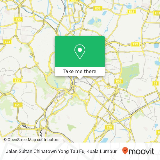 Peta Jalan Sultan Chinatown Yong Tau Fu