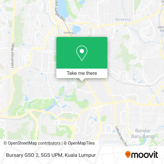 Bursary GSO 2, SGS UPM map