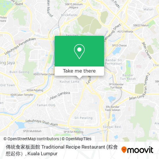 傳統食家板面館 Traditional Recipe Restaurant map