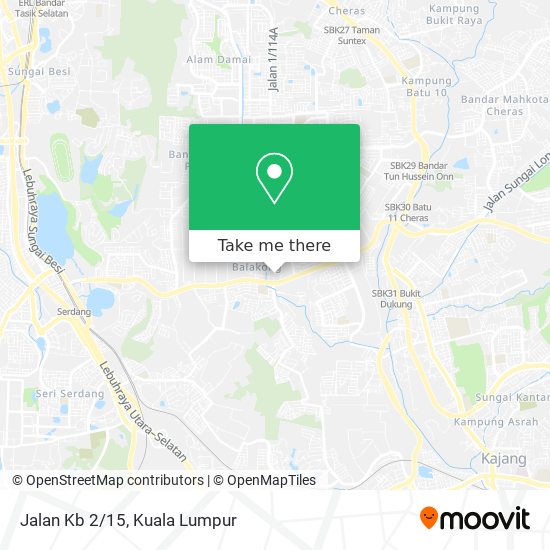 Jalan Kb 2/15 map