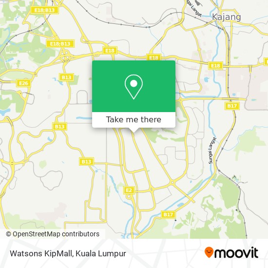 Watsons KipMall map