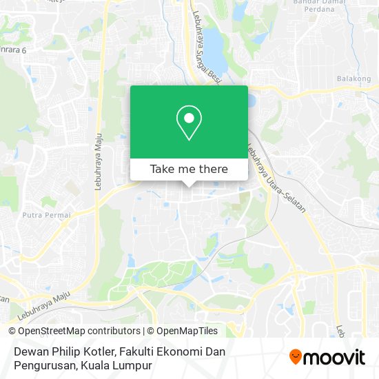 Dewan Philip Kotler, Fakulti Ekonomi Dan Pengurusan map