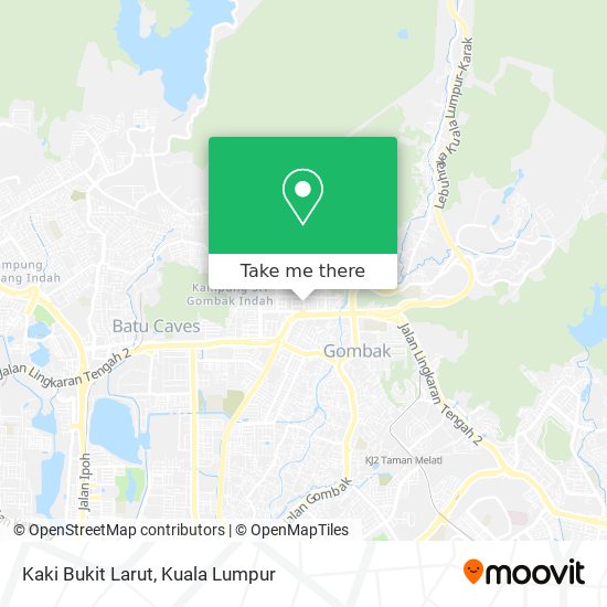 Kaki Bukit Larut map