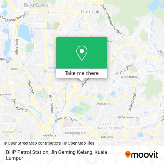 BHP Petrol Station, Jln Genting Kelang map
