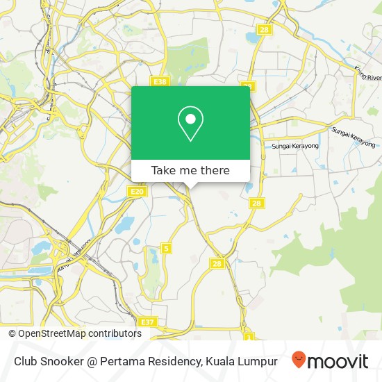 Club Snooker @ Pertama Residency map