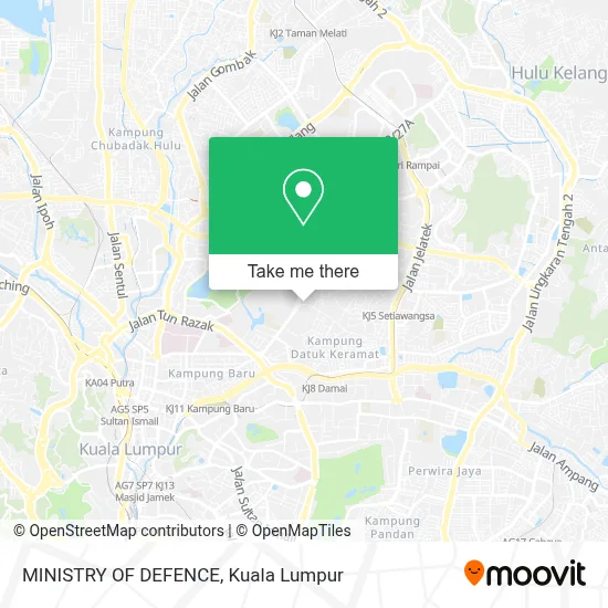 MINISTRY OF DEFENCE map