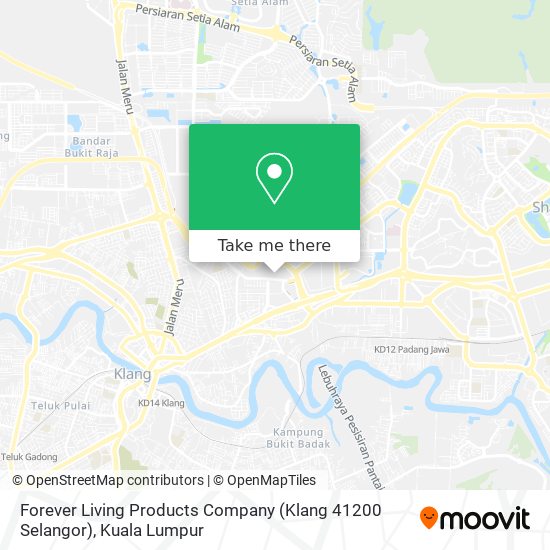 Forever Living Products Company (Klang 41200 Selangor) map