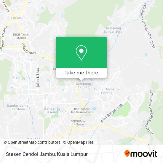 Stesen Cendol Jambu map
