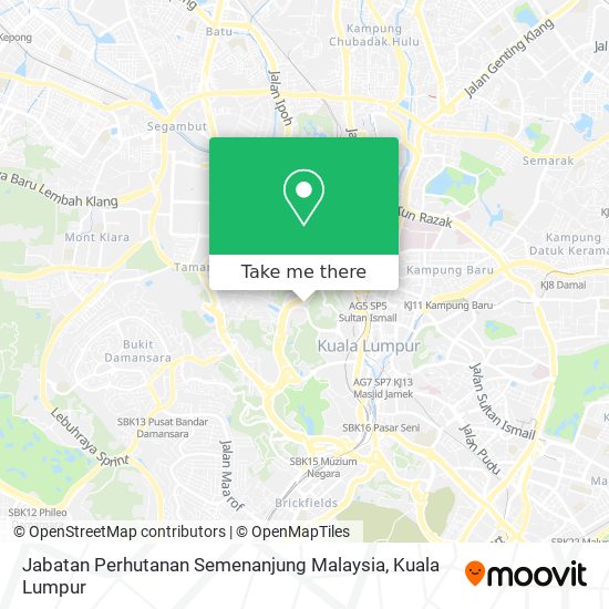 Peta Jabatan Perhutanan Semenanjung Malaysia
