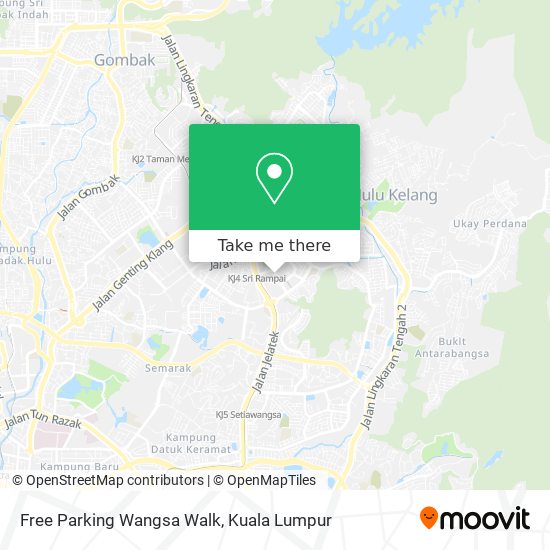 Free Parking Wangsa Walk map