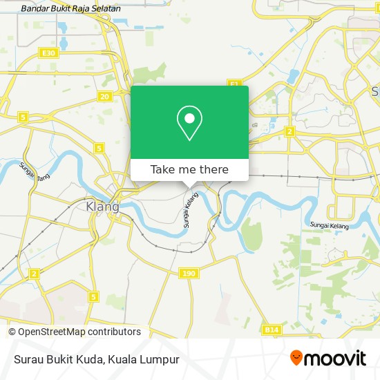 Surau Bukit Kuda map