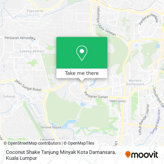Coconut Shake Tanjung Minyak Kota Damansara map