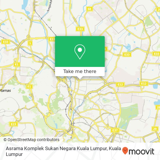 Asrama Komplek Sukan Negara Kuala Lumpur map