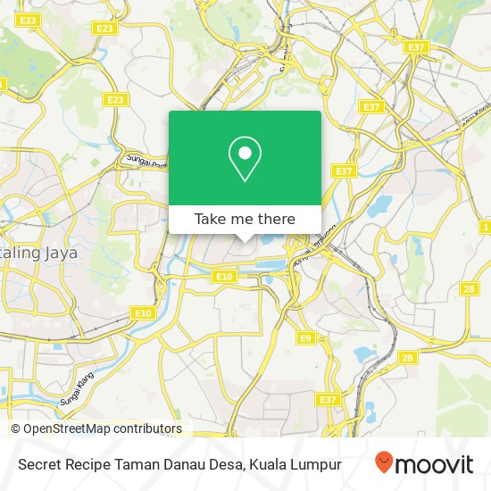 Secret Recipe Taman Danau Desa map
