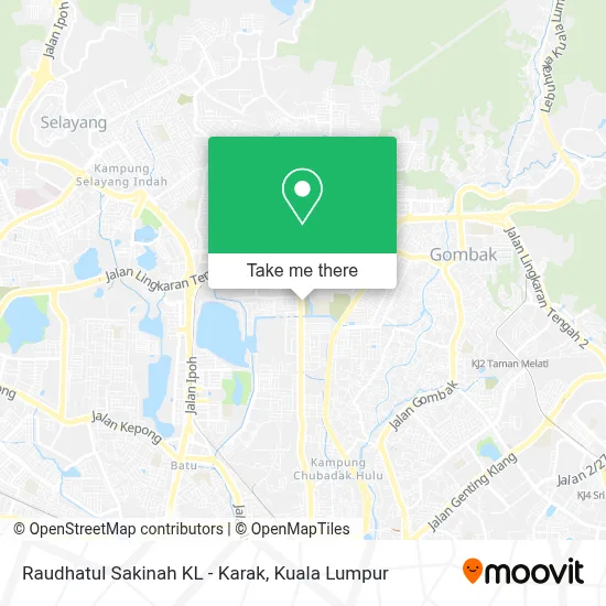 Raudhatul Sakinah KL - Karak map