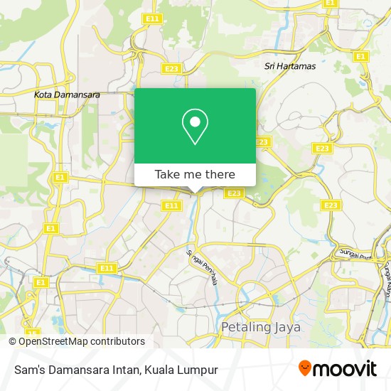 Sam's Damansara Intan map